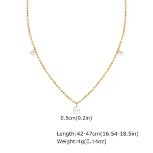 White Zircon Necklace NC-1275GW