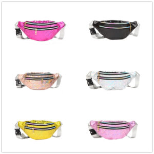 Wholesale Laser sequin multifunctional waist bag shoulder crossbody bag