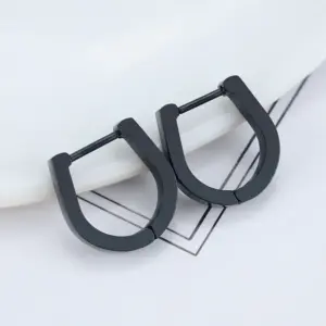 Round U-Shaped Black 15mm One