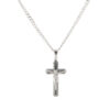 Wholesale Embossed portrait cross necklace titanium steel necklace