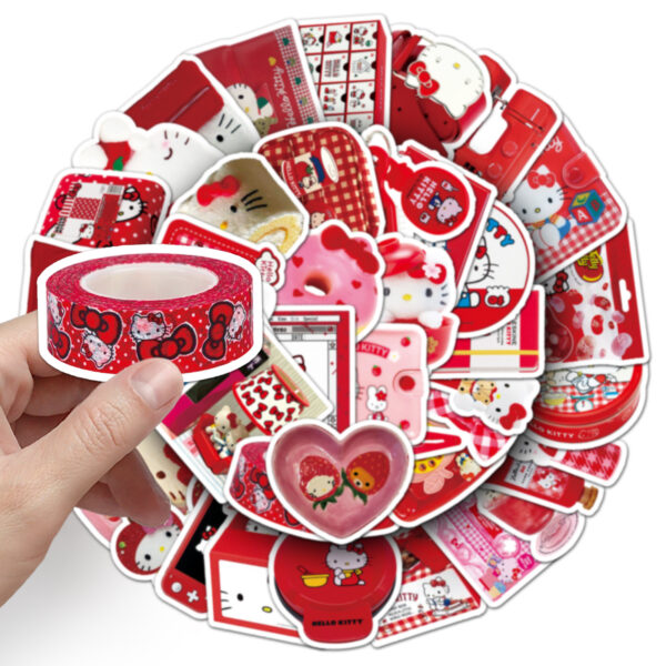 Wholesale 50 pcs/pack Cat Graffiti Stickers Small Fresh Girly Style Stickers OLY Exclusive