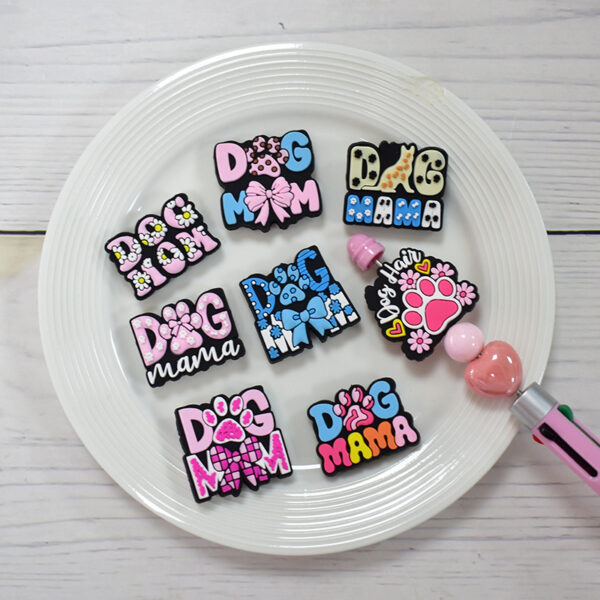 Wholesale Random 100pcs Pet Dog Phrases Letter Beads