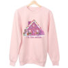 Wholesale Pink Christmas House Heat Transfer