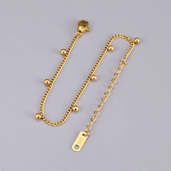 PVD Coated Real Gold Plated 18K Gold Ft 304 Stainless Steel Titanium Steel Waterproof Non Tarnish 304 Stainless Steel Titanium Steel Bracelets