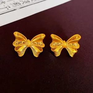 167# Silver Needle-Gold-Bow Knot