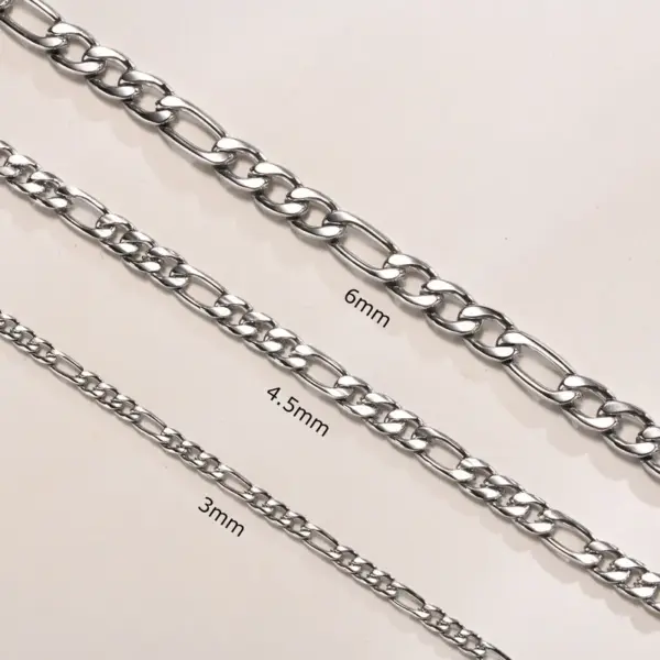 Wholesale PVD Coated Gold Plated Geometric 201 Stainless Steel Hip-Hop Waterproof Non Tarnish 201 Stainless Steel Necklace