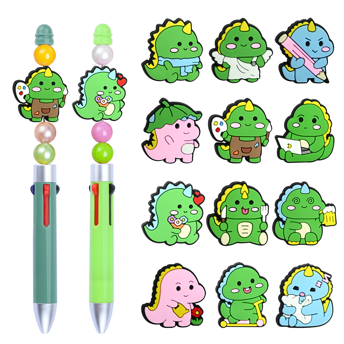Wholesale Cute cartoon dinosaur beaded necklace
