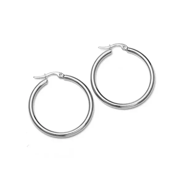 Wholesale Classic Style Titanium Steel Hypoallergenic Circle Earrings