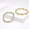 Retro Classic Style Round Copper Beaded Handmade Plating Gold Plated Bracelets