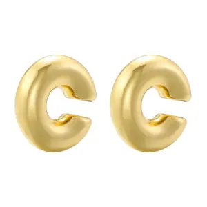 Ve1024 Golden Cylinder C- Shaped 1 Pair