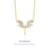 oly-494f48b30562215517af74e526d16268 Wholesale Zirconia Angel Wing Necklace