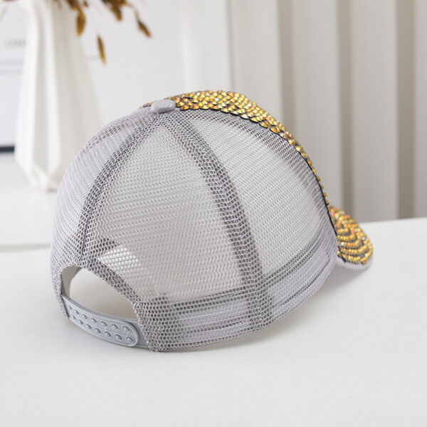 Wholesale Cross-border Explosions Men's and Women's Colored Diamond Baseball Cap Liu Nail Star Diamond with Letter Personality Street Cap Travel Party