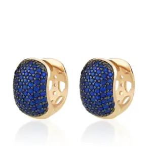 EA12-4 Gold-Plated Blue Zirconium