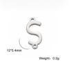 Wholesale Factory wholesale sply direct fashion personality trend diy jewelry 26 letters gold and down hole stainless steel pendant