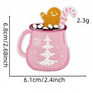 Pink cartoon cloth sticker 7#