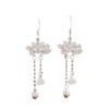 Wholesale Lotus tassel lotus earrings women's two-generation national tide antique cheongsam ear hook long eardrop mother's day send mother