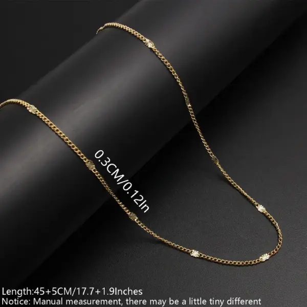Wholesale Jewelry Simple Style Solid Color 304 Stainless Steel Gold Plated Necklace