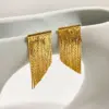 Wholesale Fashion Tassel Copper Plating Drop Earrings 1 Pair