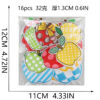 Wholesale Art Apple Embroidered Cloth Sticker Stripe Dot Apple Pattern Fruit Embroidered Label Bag Decorative Color Fruit