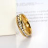 Wholesale Amazon Fashion New Simple Accessories Ins Fashion Gold Diamond-encrusted Women's Ring Street Pat Elegant Finger Ring