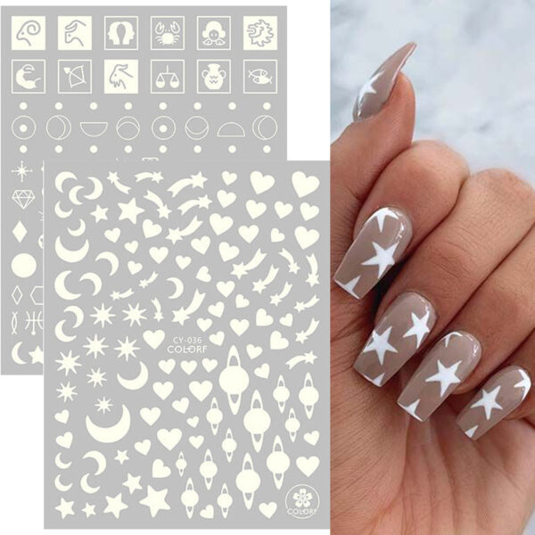 Wholesale Luminous nail stickers