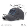 Wholesale Spring cross-border wash cotton Amazon three-dimensional embroidered baseball cap washed old Chicago cap B1171