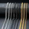 Wholesale Simple Style Solid Color Stainless Steel Plating Necklace 1 Piece