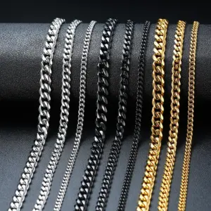 Wholesale Simple Style Solid Color Stainless Steel Plating Necklace 1 Piece