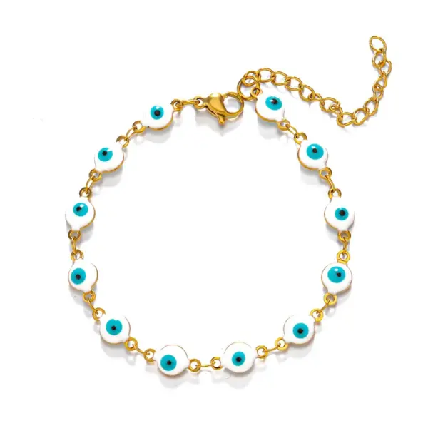 Cartoon Style Eye Stainless Steel Plating Bracelets