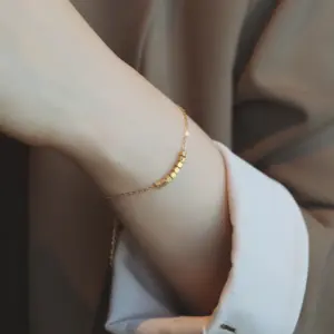 【XKB0173】Eight Blocks Bracelet / Gold