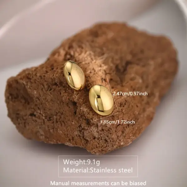 Wholesale 1 Pair IG Style Casual Princess Geometric Star Donuts 304 Stainless Steel Imitation Gold Ear Studs