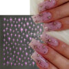 Wholesale Nail Art Stickers Sparkling Four-Pointed Star Fairy Nail 3D Adhesive Stickers