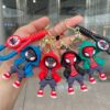 Wholesale Spider-Man Keychain Cartoon Doll Trendy Cool Male Student Schoolbag Pendant Car Key Chain Doll Machine Small Gift
