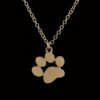 Wholesale Europe and the United States popular cute animal cat claw foot necklace high quality copper chain alloy pendant footprints necklace manufacturers