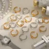 Wholesale Jewelry Casual Basic Simple Style Geometric Letter 304 Stainless Steel 18K Gold Plated Plating Rings