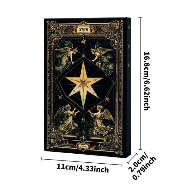 Wholesale Cross-border best-selling new retro style high-value six-pointed star tarot cover portable notebook diary