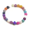 Wholesale Classic Style Cross Agate Bracelets In Bulk