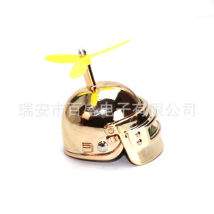 Colorful gold high quality metal rod no. 3 yellow leaf bamboo dragonfly