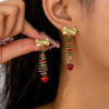 Wholesale Christmas tree cute earrings