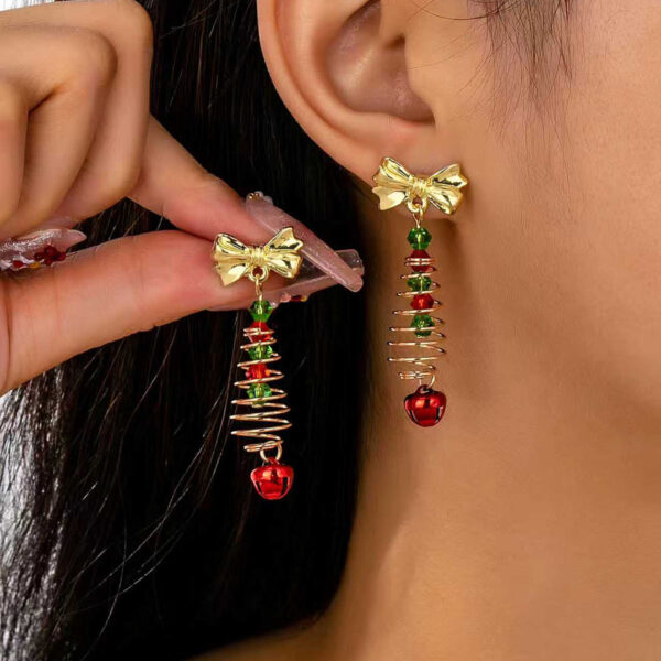 Wholesale Christmas tree cute earrings