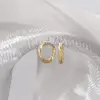 Wholesale PVD Coated 18K Gold Real Gold Plated Circle Solid Color 304 Stainless Steel Fashion Waterproof Non Tarnish Earrings