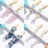 Wholesale Cross-border European and American Jewelry Hot Sale Long Crystal Earrings Light Luxury High-end Colorful Crystal Water Drop Earrings for Women