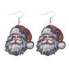 Wholesale Cute and quirky Santa Claus pendant earrings for Christmas
