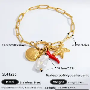 SL41235 / Electroplating 18K Real Gold