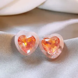 85# Silver Needle-Pink-Red Heart