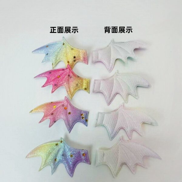 Wholesale Ultrasonic Embossed Magic Devil Wings DIY Handmade Halloween Hairpin Costume Hat Shoes and Socks Decorative Accessories