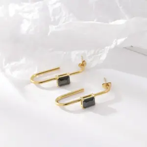 14K Gold + Black Diamond