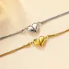 Wholesale Heart Shape Stainless Steel Titanium Steel Cute Sweet Pendant Necklace