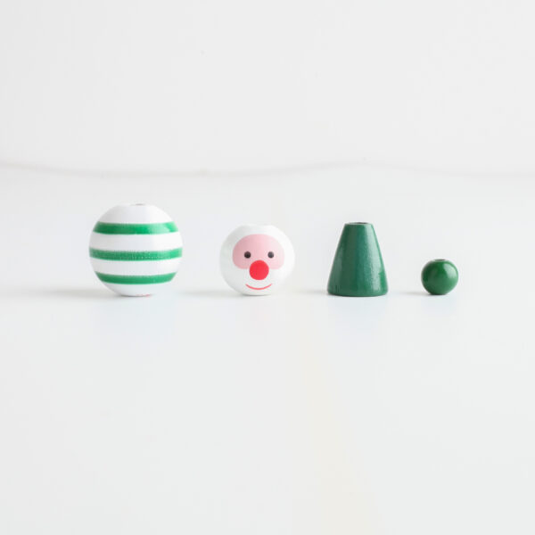 Wholesale 10pcs/pack Christmas wooden beads doll snowman wooden beads