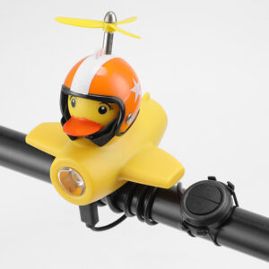 Airplane light with horn + five-star helmet orange